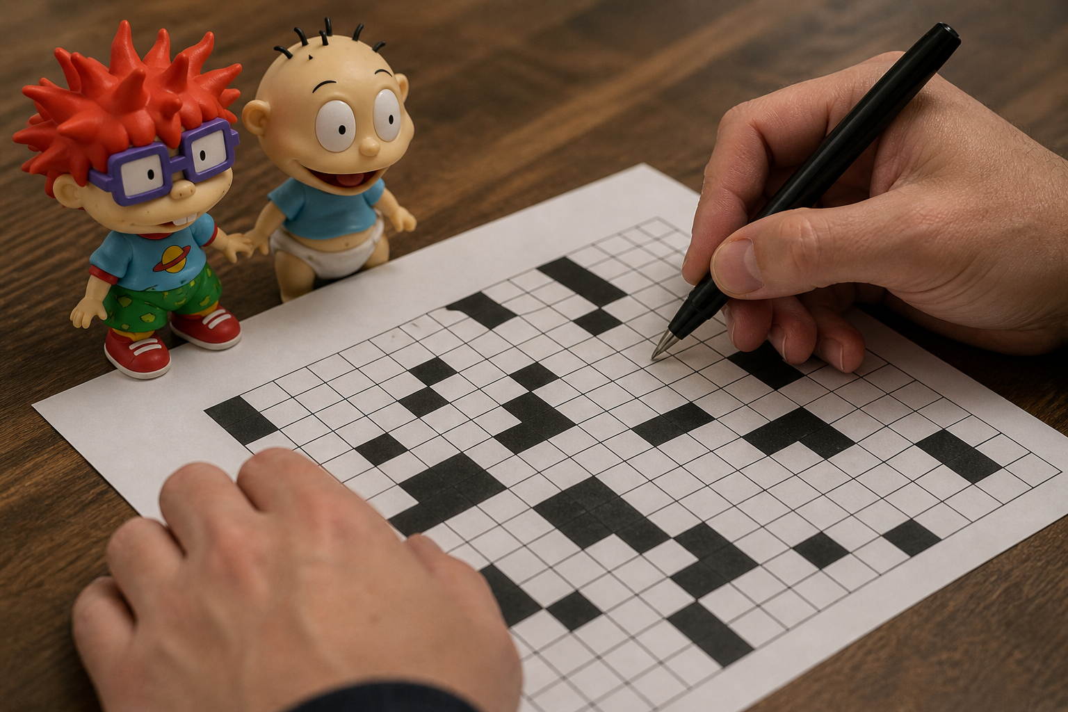 Phil or Lil of Rugrats Crossword