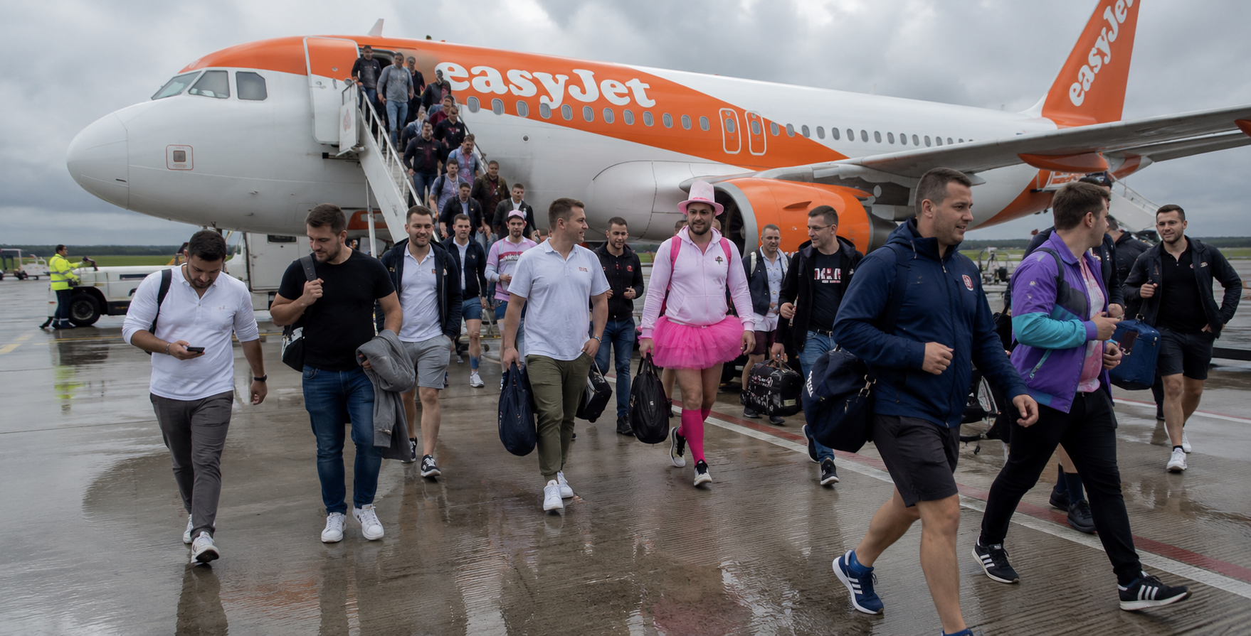 easyjet flight diverted stag party chaos